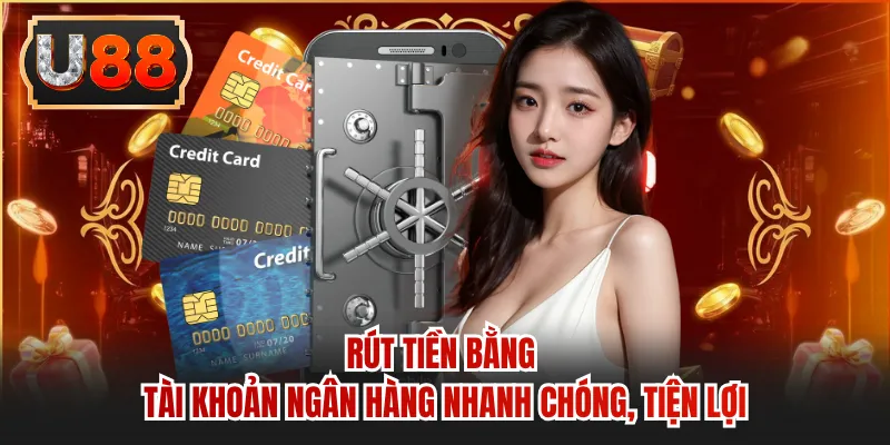 Rút tiền bằng tài khoản ngân hàng nhanh chóng, tiện lợi