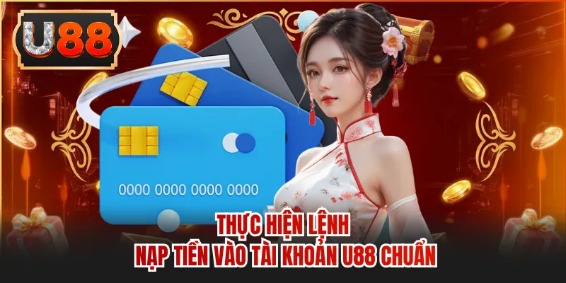 Thực hiện lệnh nạp tiền vào tài khoản U88 chuẩn