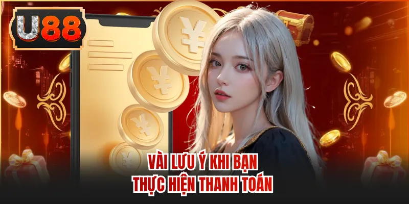 Vài lưu ý khi bạn thực hiện thanh toán